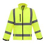 Composite polar fleece mens hi vis jacket HVKO9