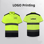 two tone hi vis polo shirt