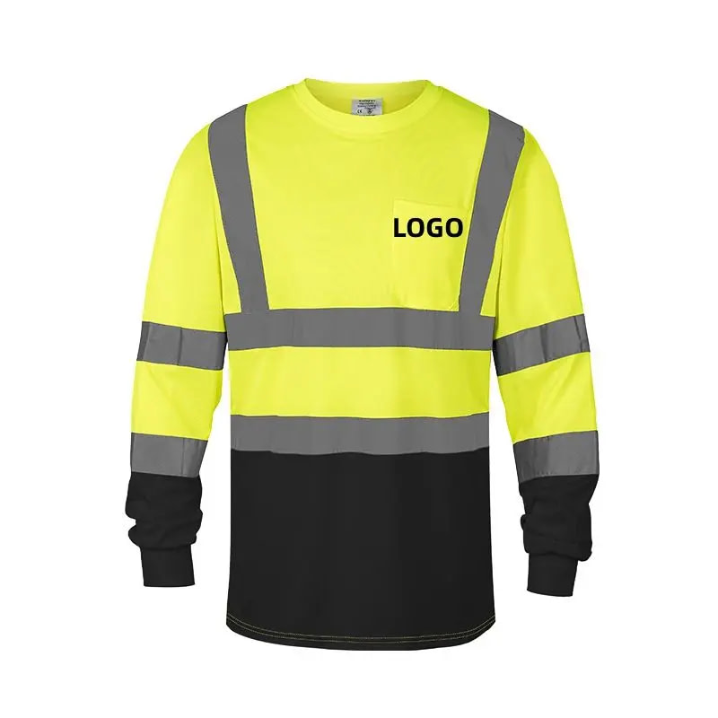 Hi Vis Long Sleeve Shirts with Moisture-Wicking Fabric (2)