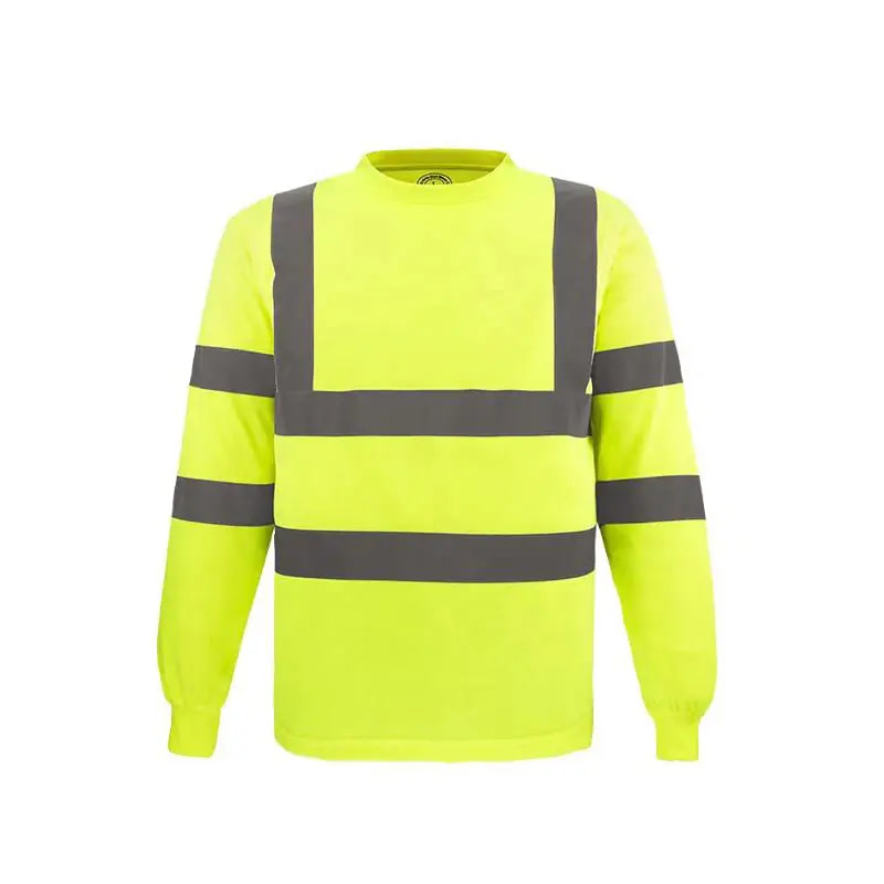 High Visibility Long Sleeve Work Shirt – EN ISO 20471 Class 3 Certified